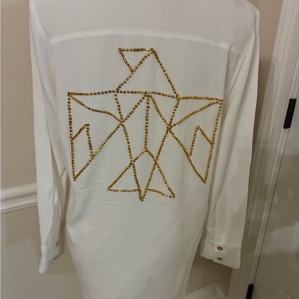 Chic White Button-Down Shirt - image 2